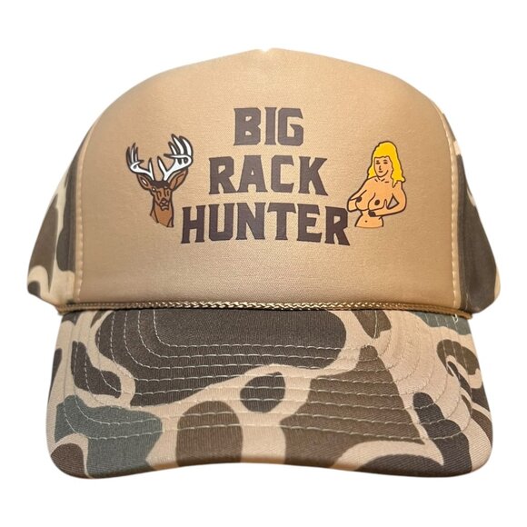 Big Rack Hunter Hat funny trucker hat Gift Party mens Hat Camouflage Hunting Hat - Picture 1 of 5